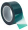 Green Polyester masking tape silicone adhesive high temperature  widely use for power coating supplier