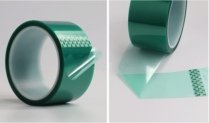 0.06mm/0.09mm High Temperature Mask PET Green Tape with Silicone Adhesive