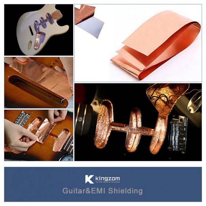 Die Cutting Copper Foil EMI RFI Shielding Tape 0.05mm Thickness