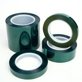 China Green Polyester masking tape silicone adhesive high temperature  widely use for power coating supplier