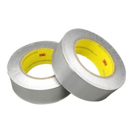 China Fireproof Flame Retardant High Temperature Tape , Sliver Single Sided Adhesive Acrylic Aluminum Foil Tape supplier
