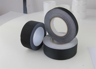 China Glue Electrical Insulation Tape , Acetate Cloth Tape Custom Black Coarse Texture Cloth Acrylic supplier