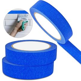 China Crepe Masking Tape Good Heat Resistance Automotive Painters Colored Masking Tape For Decoration supplier
