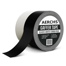 China Non Reflective Black And White Color Gaff Matte Cloth Gaffer Tape supplier