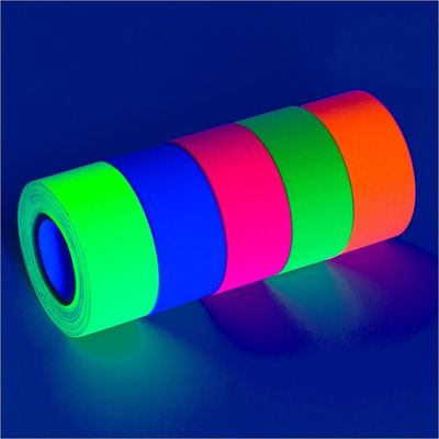 China Luminous Adhesive Tape | Black Light | Neon | Fluorescent | Cotton Cloth Tape | For Warning | For Party supplier