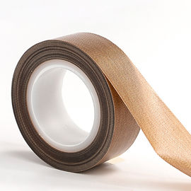 China Heat Temperature Resistant PTFE PTFE Fiberglass Adhesive Tape for Heat Sealing Packing supplier