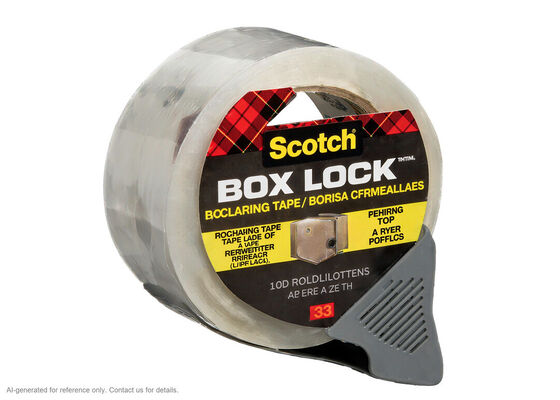 China 3M Scotch Box Lock 3950 | Clear BOPP Film | Acrylic | 48 mm x 50 m | 76.2 mm Core supplier