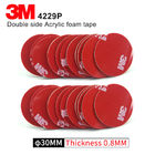 Double Sided Adhesive Acrylic Foam 3M 4229P Kiss Cut Tape 75MM Circle Gray 3M Automotive Car Tape