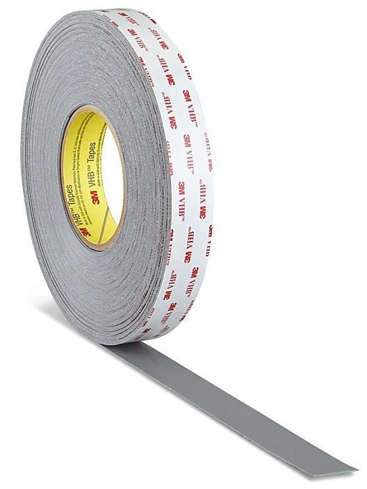 3M RP25 VHB Tape Gray Acrylic Foam Tape , 0.025 in 0.6mm Thickess