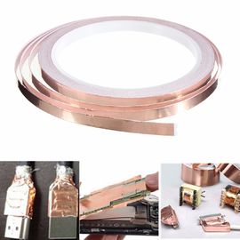 Electrically Conductive Tape , Copper Foil Tape with Conductive Adhesive for EMI Shielding supplier