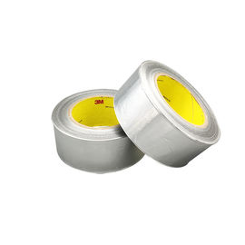 3M 363 / 3M 363L Glass Cloth Tape High Temperature Tape , Aluminum Foil Tape 0.19MM Silicone Transparent Adhesive supplier