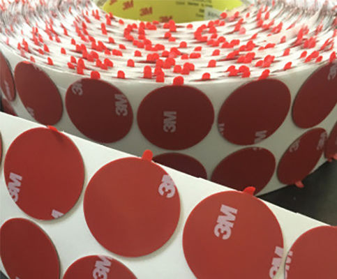 Tape Die Cutting Service | Custom Shape & Size & Mold | Round Dots With Tabs supplier