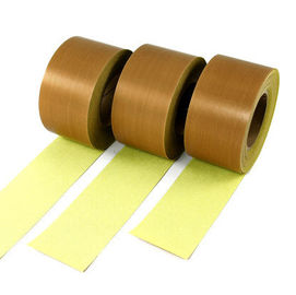 3mils/5mils PTFE Coated Fiberglass PTFE Film Tape with Silicone Adhesive for Heat Sealing Machine supplier