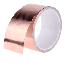 0.06mm / 0.09mm Copper Foil EMI RFI Shielding Tape With Conductive Adhesive supplier