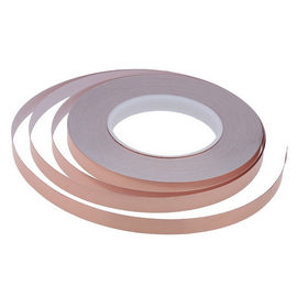 0.06mm / 0.09mm Copper Foil EMI RFI Shielding Tape With Conductive Adhesive supplier