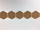 Hexagon Self Adhesive Cork Backing for 4&quot; Hexagon Tile Coasters supplier