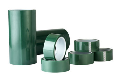 0.06mm/0.09mm High Temperature Mask PET Green Tape with Silicone Adhesive supplier