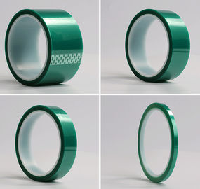 0.06mm/0.09mm High Temperature Mask PET Green Tape with Silicone Adhesive supplier