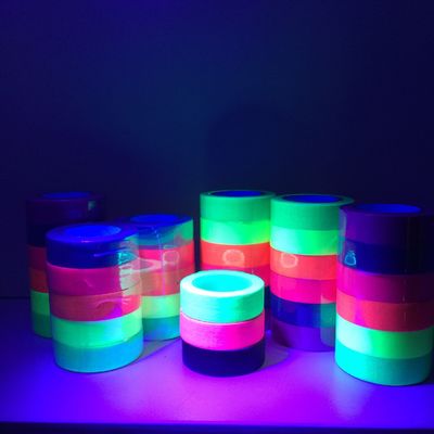 Luminous Adhesive Tape | Black Light | Neon | Fluorescent | Cotton Cloth Tape | For Warning | For Party supplier