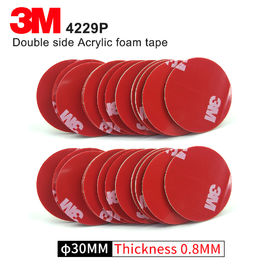 China Double Sided Adhesive Acrylic Foam 3M 4229P Kiss Cut Tape 75MM Circle Gray 3M Automotive Car Tape factory