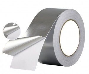 China 0.05mm Silver EMI/RFI Aluminum Foil Shielding Tape With Conductive Adhesive factory
