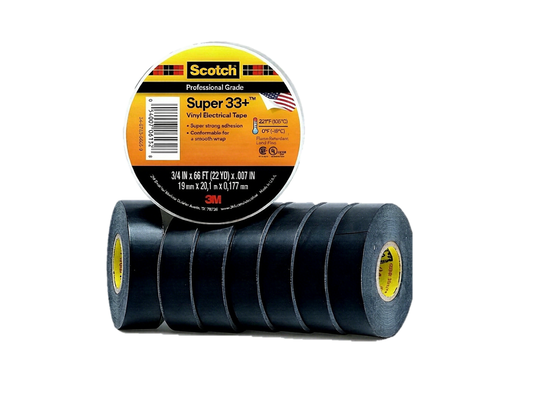 3M Scotch 33+ | Electrical Tape | Insulation | Black | PVC Vinyl