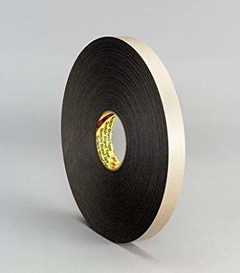 3M 4496 Foam Tape Double Coated Polyethylene Sponge Tape White Or Black Color , 1 In X 36 Yd Roll